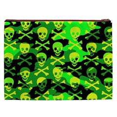 Skull Camouflage Cosmetic Bag (XXL) from ArtsNow.com Back