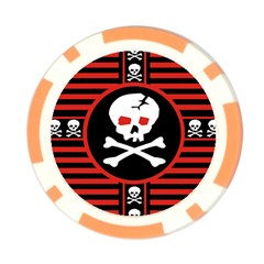 Skull Cross Poker Chip Card Guard (10 pack) from ArtsNow.com Front