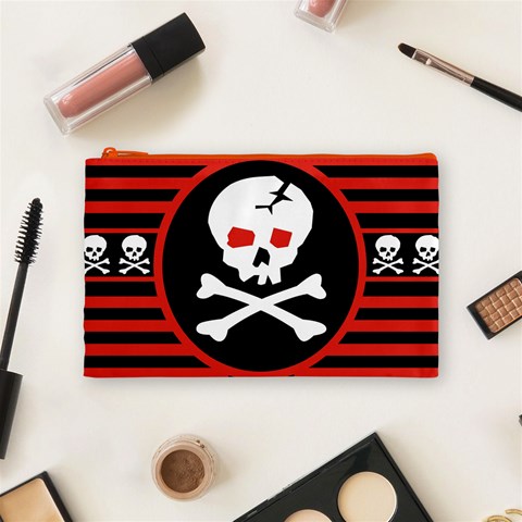 Skull Cross Cosmetic Bag (Medium) from ArtsNow.com Front