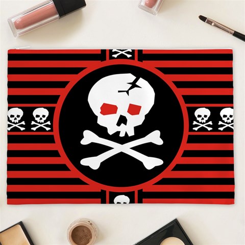 Skull Cross Cosmetic Bag (XXL) from ArtsNow.com Front