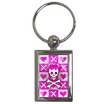 Skull Princess Key Chain (Rectangle)