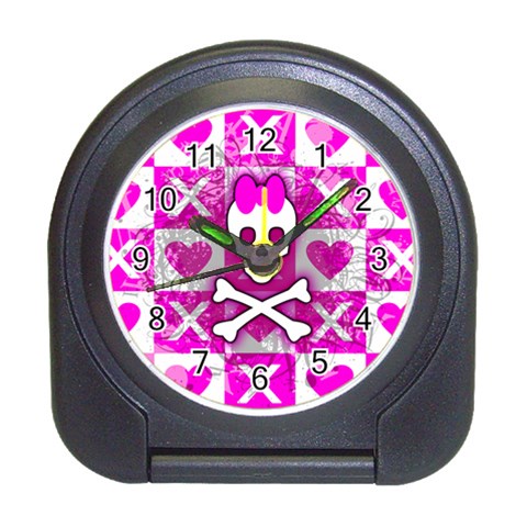 Skull Princess Travel Alarm Clock from ArtsNow.com Front