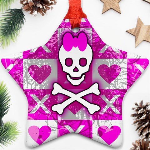 Skull Princess Star Ornament (Two Sides) from ArtsNow.com Back