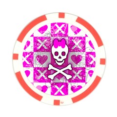 Skull Princess Poker Chip Card Guard (10 pack) from ArtsNow.com Front