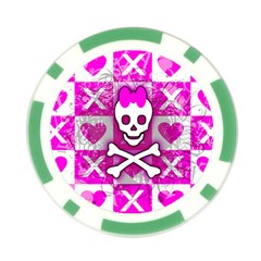 Skull Princess Poker Chip Card Guard (10 pack) from ArtsNow.com Front