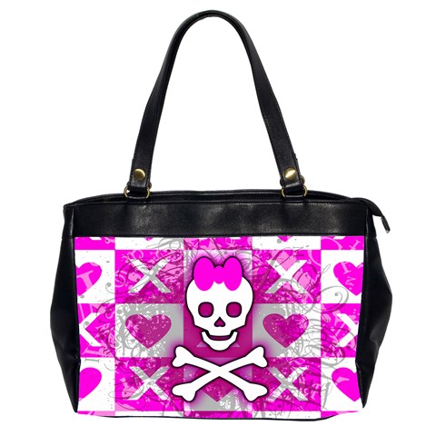 Skull Princess Oversize Office Handbag (Two Sides) from ArtsNow.com Front