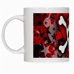 Skull Romance  White Mug from ArtsNow.com Left