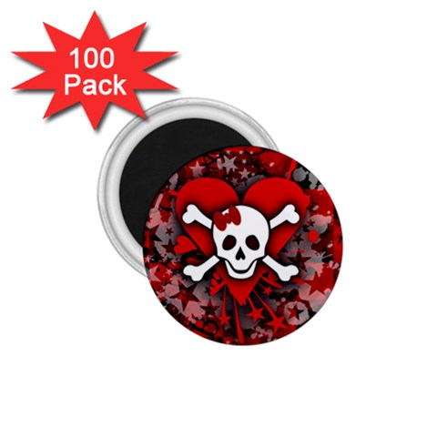 Skull Romance  1.75  Magnet (100 pack)  from ArtsNow.com Front