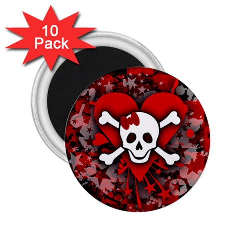 Skull Romance  2.25  Magnet (10 pack) from ArtsNow.com Front