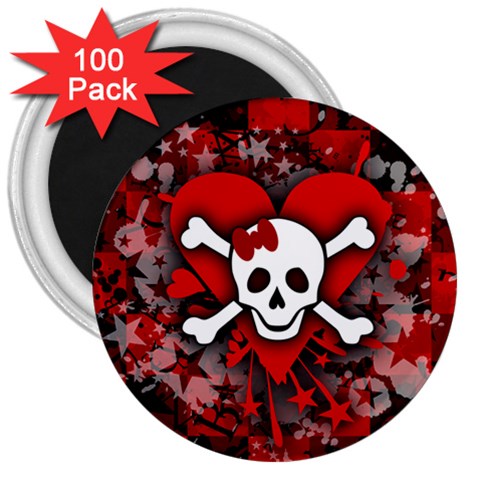 Skull Romance  3  Magnet (100 pack) from ArtsNow.com Front