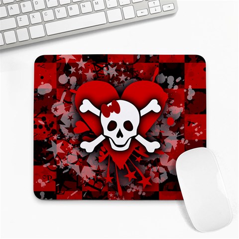 Skull Romance  Large Mousepad from ArtsNow.com Front