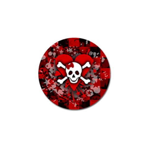 Skull Romance  Golf Ball Marker from ArtsNow.com Front