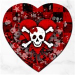 Skull Romance  Jigsaw Puzzle (Heart)