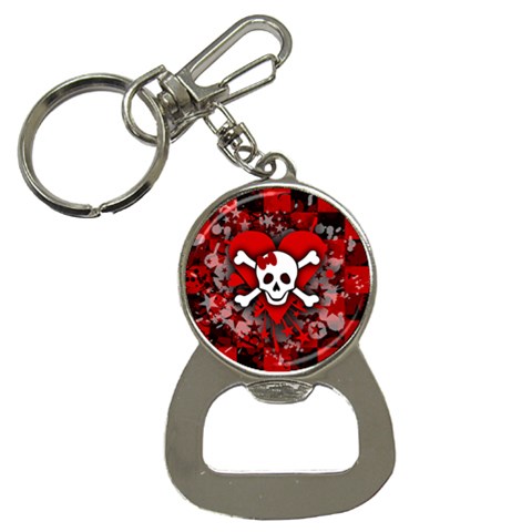 Skull Romance  Bottle Opener Key Chain from ArtsNow.com Front