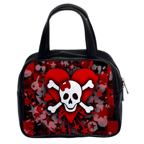 Skull Romance  Classic Handbag (Two Sides) from ArtsNow.com Front