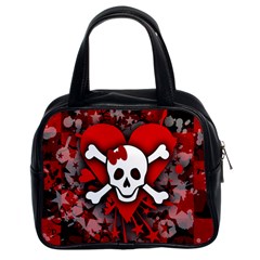 Skull Romance  Classic Handbag (Two Sides) from ArtsNow.com Front