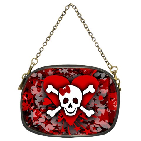 Skull Romance  Chain Purse (Two Sides) from ArtsNow.com Back