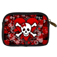 Skull Romance  Digital Camera Leather Case from ArtsNow.com Back