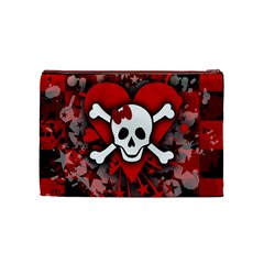 Skull Romance  Cosmetic Bag (Medium) from ArtsNow.com Front