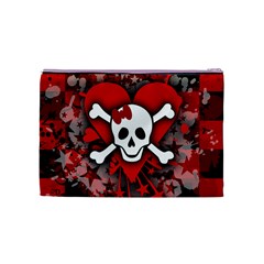 Skull Romance  Cosmetic Bag (Medium) from ArtsNow.com Back