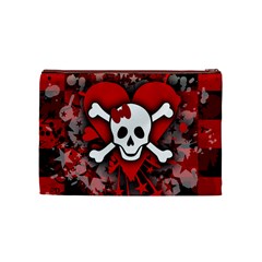 Skull Romance  Cosmetic Bag (Medium) from ArtsNow.com Back