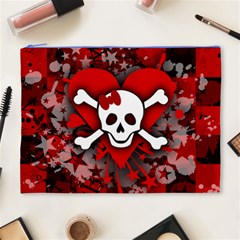 Skull Romance  Cosmetic Bag (XL) from ArtsNow.com Front