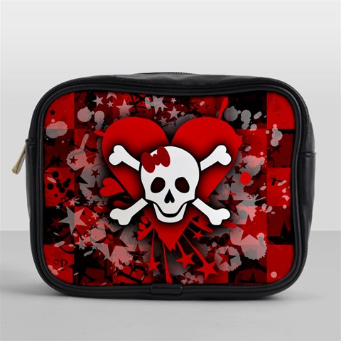 Skull Romance  Mini Toiletries Bag (One Side) from ArtsNow.com Front