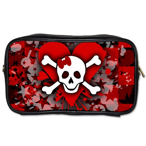 Skull Romance  Toiletries Bag (One Side) from ArtsNow.com Front