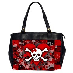 Skull Romance  Oversize Office Handbag (Two Sides) from ArtsNow.com Front