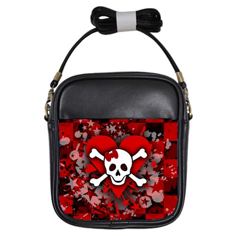 Skull Romance  Girls Sling Bag from ArtsNow.com Front