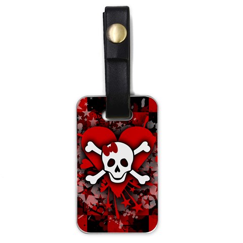 Skull Romance  Luggage Tag (one side) from ArtsNow.com Front