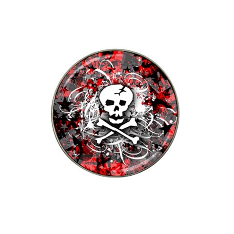 Skull Splatter Hat Clip Ball Marker from ArtsNow.com Front