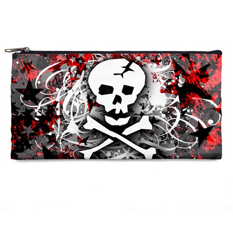 Skull Splatter Pencil Case from ArtsNow.com Front