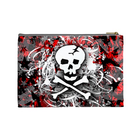 Skull Splatter Cosmetic Bag (Large) from ArtsNow.com Back