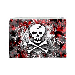 Skull Splatter Cosmetic Bag (Large) from ArtsNow.com Back