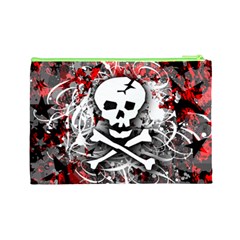 Skull Splatter Cosmetic Bag (Large) from ArtsNow.com Back