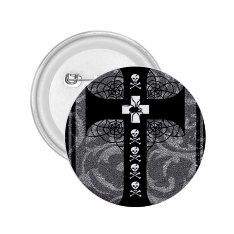 Spider Web Cross 2.25  Button from ArtsNow.com Front