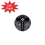 Spider Web Cross 1  Mini Button (100 pack) 