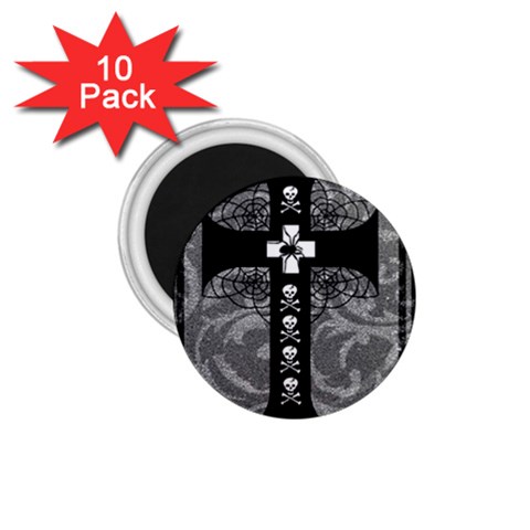 Spider Web Cross 1.75  Magnet (10 pack)  from ArtsNow.com Front