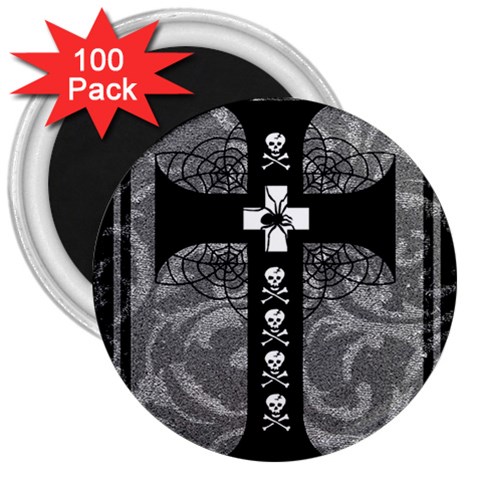 Spider Web Cross 3  Magnet (100 pack) from ArtsNow.com Front