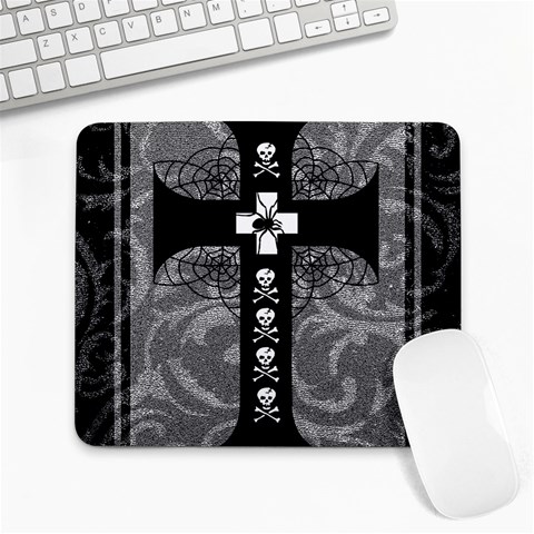 Spider Web Cross Large Mousepad from ArtsNow.com Front