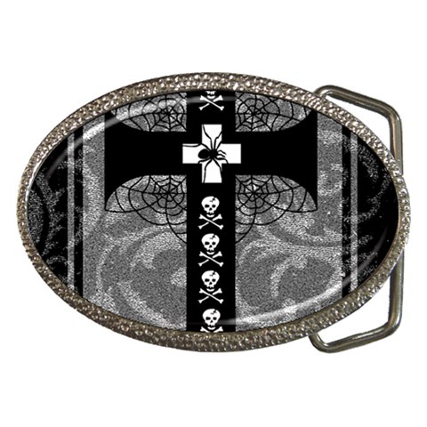 Spider Web Cross Belt Buckle from ArtsNow.com Front