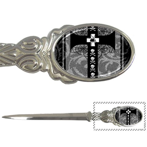 Spider Web Cross Letter Opener from ArtsNow.com Front