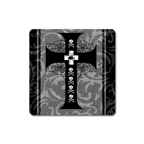 Spider Web Cross Magnet (Square) from ArtsNow.com Front