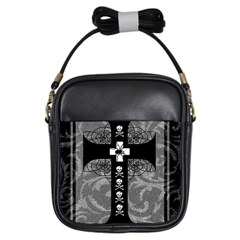 Spider Web Cross Girls Sling Bag from ArtsNow.com Front