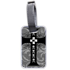 Spider Web Cross Luggage Tag (two sides) from ArtsNow.com Front