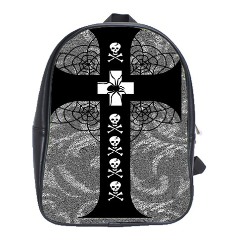 Spider Web Cross School Bag (XL) from ArtsNow.com Front