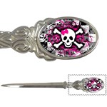 Splatter Girly Skull Letter Opener