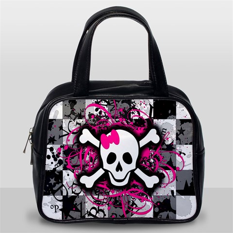 Splatter Girly Skull Classic Handbag (Two Sides) from ArtsNow.com Back