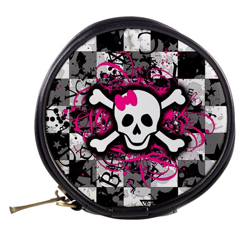 Splatter Girly Skull Mini Makeup Bag from ArtsNow.com Back